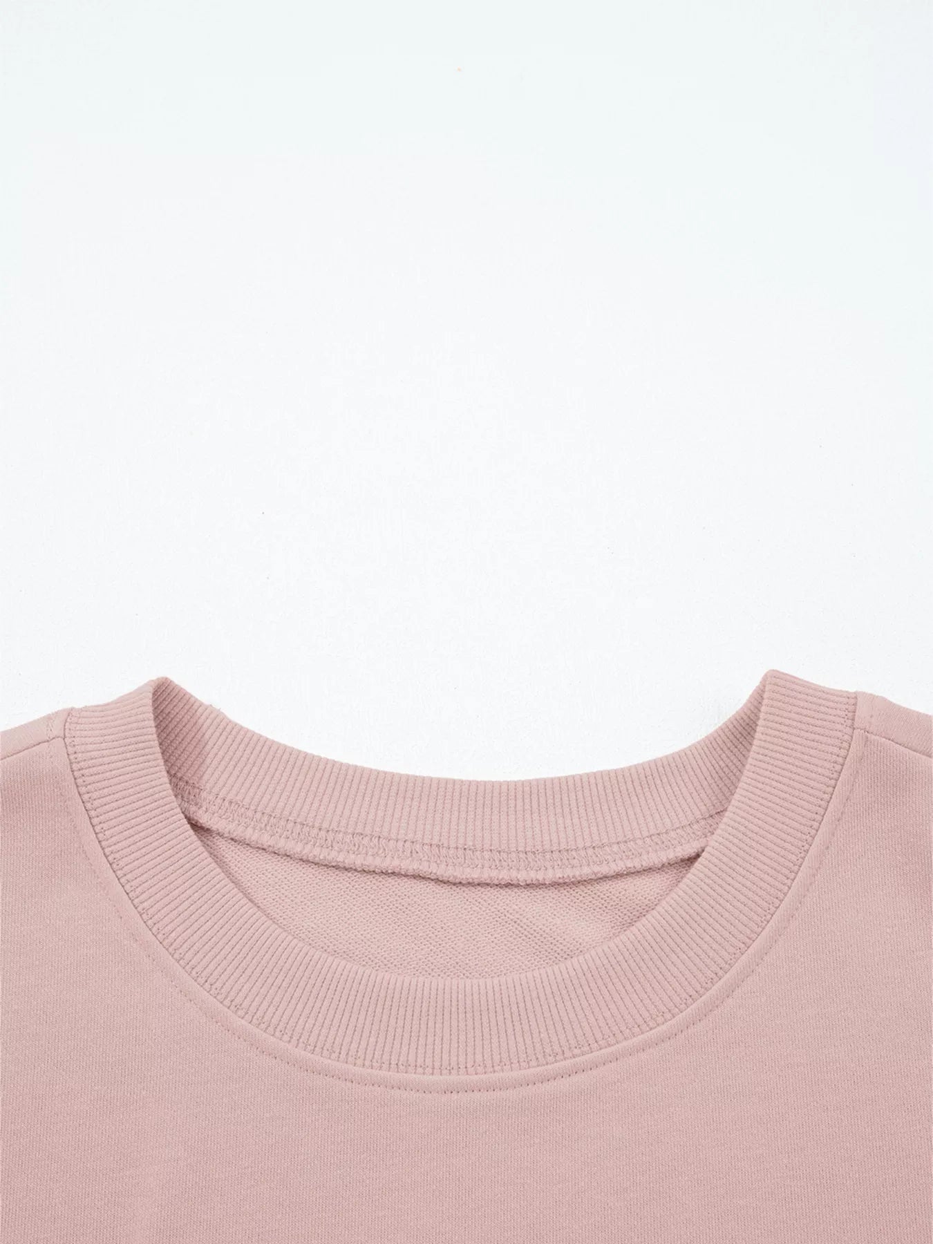 Drop shoulder puff sleeve crop top with drawstring wide leg pants set by Tikibella™, styled in a casual outfit.